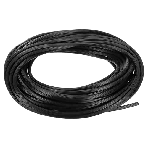 uxcell TPE Screen Spline, 0.18"x39.4ft Round Window Screen Repair Retainer Spline for Door Window Screens Replacement (12 Meter, Black) - size: 0.18" x 39.4ft