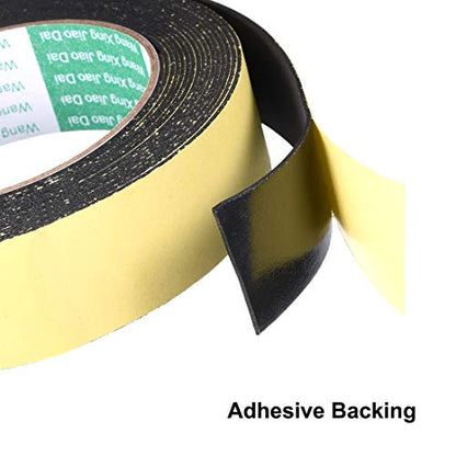 uxcell Sealing Foam Tape 30mm Wide 1mm Thick 5m/16.4ft Long, Self Adhesive Weather Strip for Window Door Insulation - size: 30mmx1mmx5m