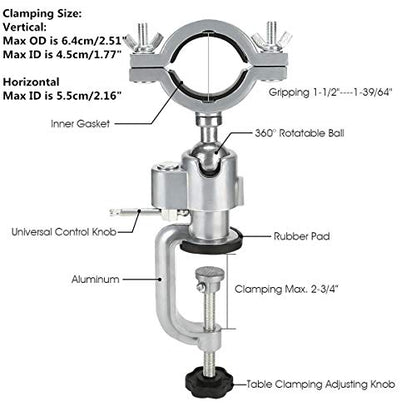 360 Degree Bench Clamp Vises Grinder Holder Electric Drill Stand Holder for Universal Work