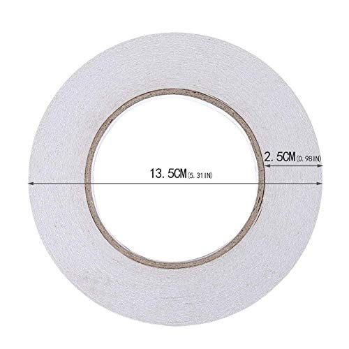 Ultra Thin Double Sided Adhesive Tape (1/2 Inches 55 Yards) Lasting, Acid Free & Heat Resistant for Gifts, Photos, Scrapbooking, Documents, Wallpaper, Crafts, Card and Boxes - size: 1/2 Inches