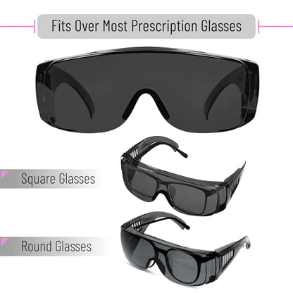 UNCO- Safety Goggles Over Glasses, Protective Goggles, Anti Fog, Work, Safety Glasses Over - color: Tinted Lens, size: 2 Pack