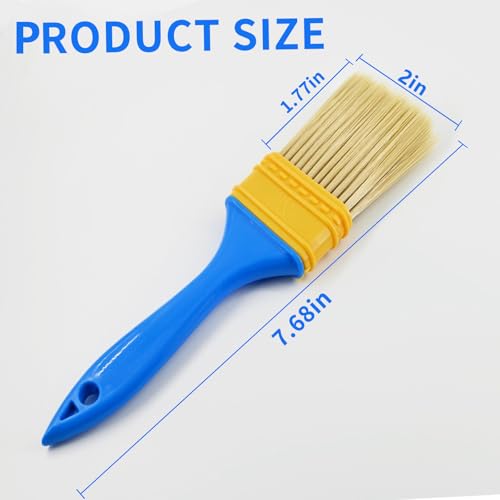 DTDNZKN 3 Pack Paint Brushes - Ideal for Priming, Painting, Varnishing, Wood, Walls, and More