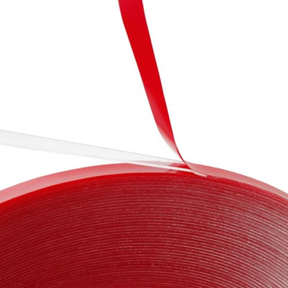 Double Sided Clear Strong Adhesive Tape, 2mm x 15M x 0.5mm Thickness Acrylic Adhesive, Transparent Tape for Mobilephone Laptop Screen LCD Repair Wood Glass Plastic Mounting DIY - size: 2mm