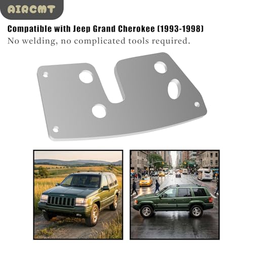 Door Latch Repair & Reinforcement Plate with Bolts for Jeep Grand Cherokee ZJ 1993‑1998 Front Left Side,304 Stainless Steel