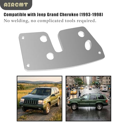 Door Latch Repair & Reinforcement Plate with Bolts for Jeep Grand Cherokee ZJ 1993‑1998 Front Left Side,304 Stainless Steel
