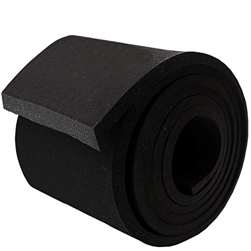 Neoprene Foam Strip Roll by Dualplex, 4" Wide x 10' Long x 1/4" Thick, Weather Seal High Density Stripping – Weather Strip Roll Insulation Foam Strips - 10 Feet Long - size: 4" Wide x 10' Long x 1/4" Thick
