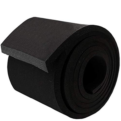 Neoprene Foam Strip Roll by Dualplex, 4" Wide x 10' Long x 1/4" Thick, Weather Seal High Density Stripping – Weather Strip Roll Insulation Foam Strips - 10 Feet Long - size: 4" Wide x 10' Long x 1/4" Thick