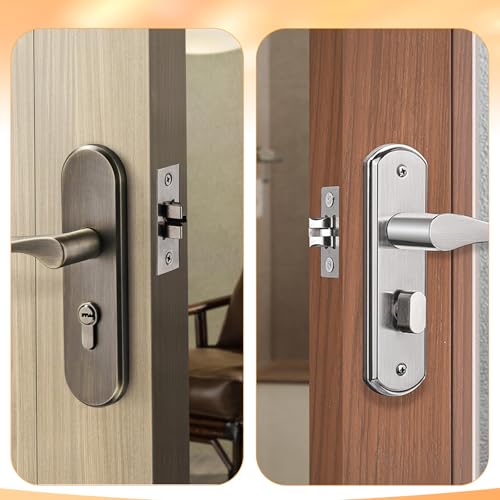 Adjustable Door Latch, 60/70mm Adjustable Passage Door Latch, Doors Knob Latches, Tubular Mortice Latches, Doors Knob Parts for Lever Handles, Internal Handles