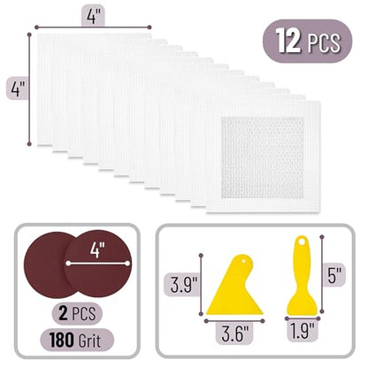 Bates- Drywall Repair Kit, 16 pcs, 4Inch, Dry Wall Patch Kits, Wall Repair Patch Kit, Wall Patch Repair Kit, Drywall Hole Patch, Drywall Patch Kit, Wall Hole Repair Kit, Drywall Patch Hole - size: 16 pcs, 4"