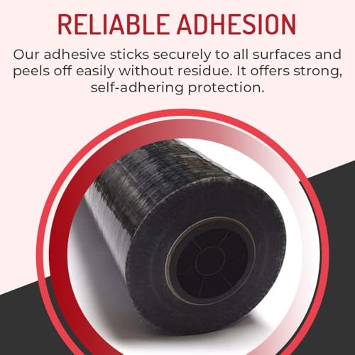 Hi-Tech Auto Adhesive Plastic Floor Mat, 4 mil | Perforated Every 24" | 100 Mats Per Roll | (24" Wide, 200' Long) - size: 24" Wide, 200' Long