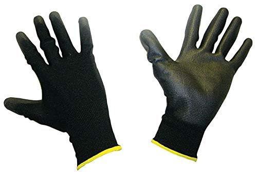 Northstar Tactigrip General Purpose Polymer Coated Gloves Size 11 for 200+ Pound Weight, Black Collar
