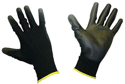 Northstar Tactigrip General Purpose Polymer Coated Gloves Size 11 for 200+ Pound Weight, Black Collar