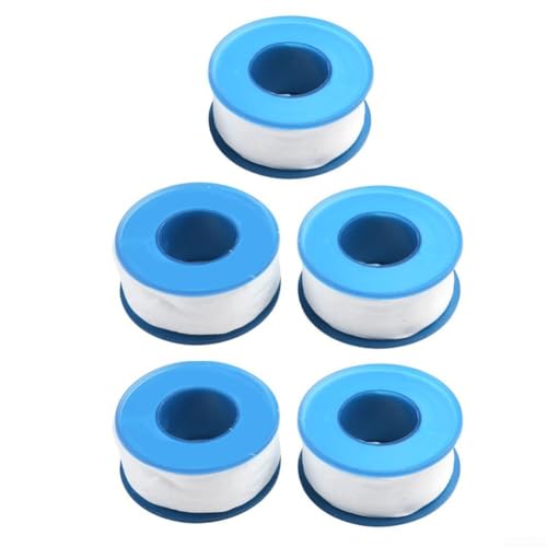 5 Rolls PTFE Sealing Tape For Plumbing Repairs Water Sealing Solution For Leaky Pipes And Outdoor Use(Blue 15 meters)