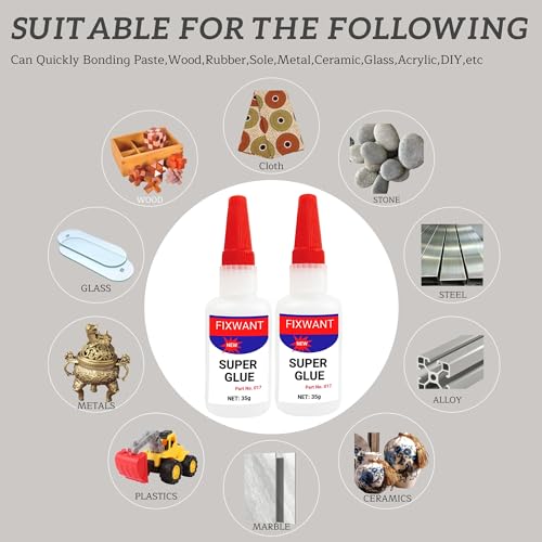 Uniglue Universal Super Glue, Welding High-Strength Oily Glue, Mighty Instant Glue, for Fast Repair and Curing Resin Ceramic Metal Glass,Plastics, Jade Etc. (35g) (1)