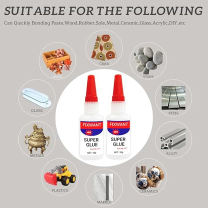 Uniglue Universal Super Glue, Welding High-Strength Oily Glue, Mighty Instant Glue, for Fast Repair and Curing Resin Ceramic Metal Glass,Plastics, Jade Etc. (35g) (1)