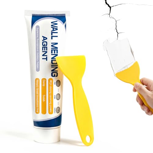 2026 New Drywall Patch Repair Kit, Wall Repair Paste with Scraper, Multi-Functional Wall Hole Filler for Fixing Nail Holes, Cracks, Dents, Ideal for Drywall, Walls (1PC) - color: 1PC