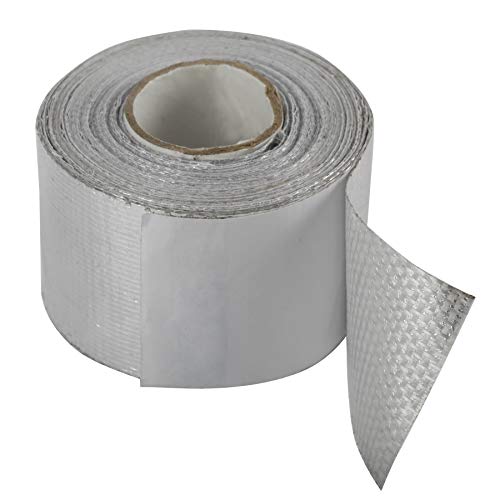 AuInn Self-Adhesive Heat Reflective Heat Resistant High Temperature Tape Fiberglass Heat Shielding Foil Tape (1.5 Inch × 29.53FT)