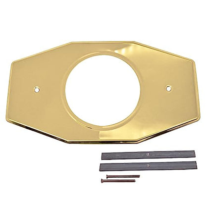 Westbrass A502-01 One-Hole Remodel Cover Plate for Moen and Delta Bathtub and Shower Valves, Polished Brass - color: Polished Brass