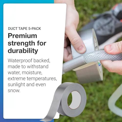 Generic Duct Tape Heavy Duty Waterproof Silver Duct Tape,Heavy-Duty Duct Tape,Strong Adhesive Duct Tape Bulk for Indoor Outdoor Repairs Tear by Hand,Auto Repair and Outdoor Activities, 40mm*10m - size: 40mm*10m