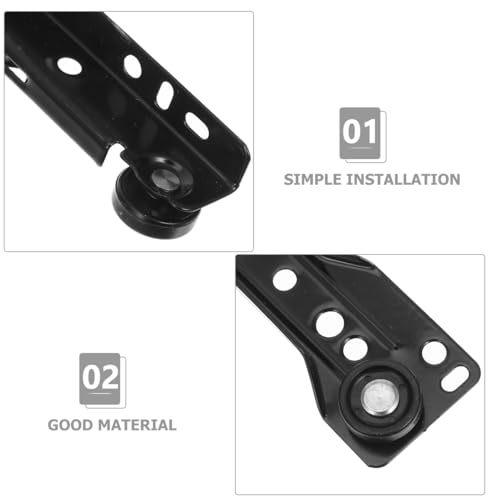 Toyvian Drawer Slide Replacement: 1 Pair Heavy Duty Metal File Cabinet Drawer Rails with Back Plate Smooth Glides Repair Kit for Dresser Kitchen Cabinet Furniture Hardware