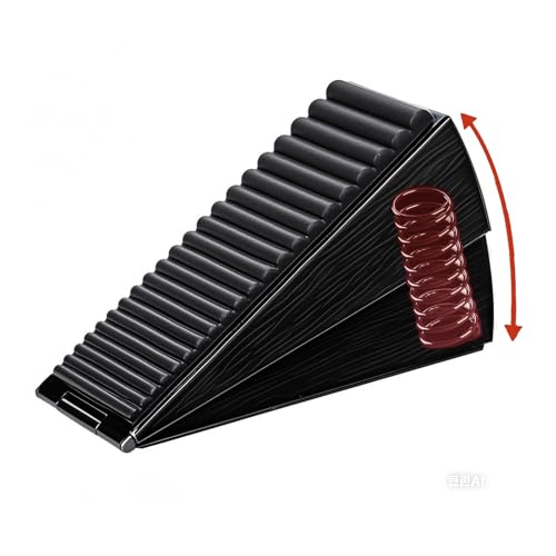Heavy Duty Door Stopper, Up to 3 in Tall Door Stop Wedge, Large Door Stoppers for Bottom of Doors, Adjustable Height Suits Any Heavy Gate Gap