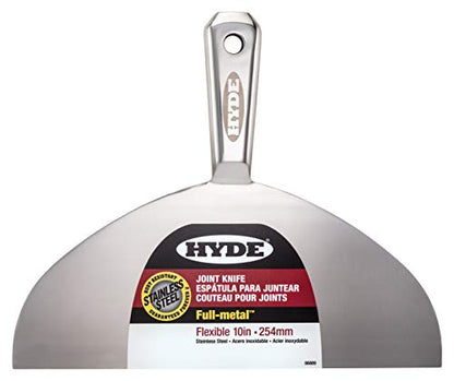 HYDE 06889 Full Metal Joint Knife, 10-inch, Stainless Steel - size: 10"
