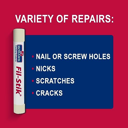 Mohawk Fil-Stik Wax Putty Stick for Wood Repair, Antique White M230-0412, 1 Count