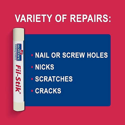 Mohawk Fil-Stik Wax Putty Stick for Wood Repair, Antique White M230-0412, 1 Count
