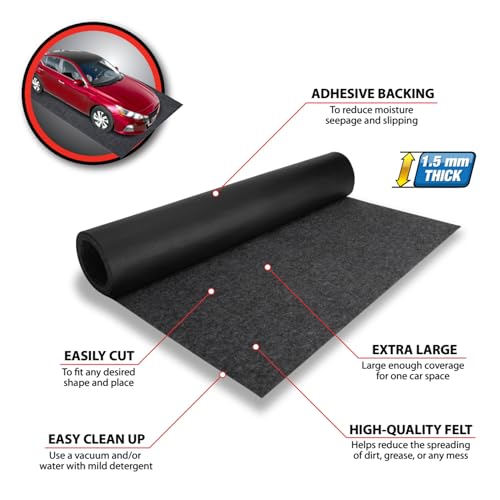 Performance Tool 20 ft. x 7 ft. 4 in. Absorbent Floor Mat - W88803