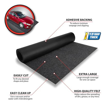 Performance Tool 20 ft. x 7 ft. 4 in. Absorbent Floor Mat - W88803