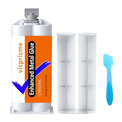 5-Minute Metal Glue - Heavy Duty Waterproof Epoxy Adhesive for Metal, Stainless Steel, Aluminum, Plastic, Wood, Ceramic. Quick Set, High Strength Repair Glue - size: 5Min 1pcs