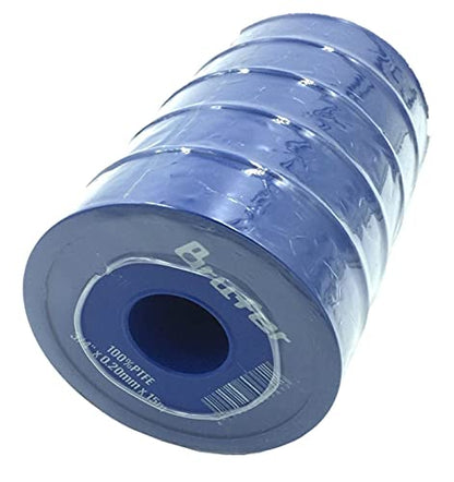 BRUFER PTFE Plumbers Plumbing Thread Seal Tape (3/4" - 5 Pack)