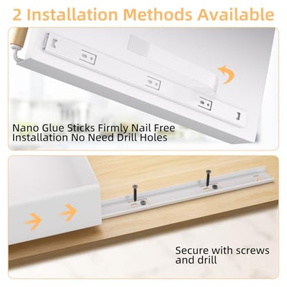 Pull Out Cabinet Organizer, 15.3'' Deep Expandable Slide Out Cabinet Organizer Fixed with Adhesive Nano Film, Slide Out Drawers Pull Out Tray for Cabinet in Kitchen, Pantry, Bathroom, White - color: White