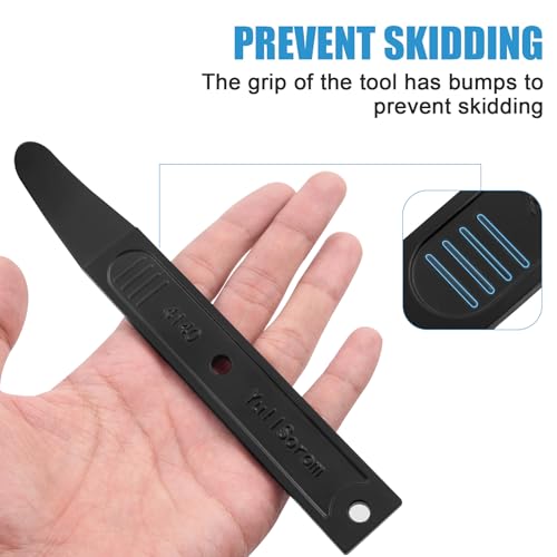 4140 Pry Tool,Pry Bar Trim Removal Tool,Pocket Pry Bar,Automotive Trim Removal Tool Kit,Aircraft Trim Removal Pry Tool,Interior and Exterior Trim Removal Kit for Planes - size: black 2pcs