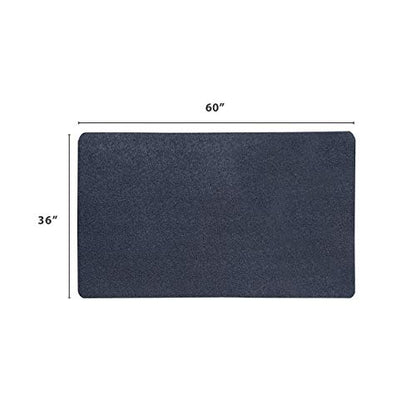 VersaTex Multi-Purpose Recycled Rubber Floor Mat for Indoor or Outdoor Use, Utility Mat for Entryway, Tool Bench, Garage, Under-Sink, Patio, and Door Mat; 36" x 60", Black
