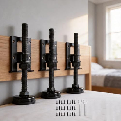Heavy Duty Leveling Feet Furniture Legs 4 Pack, Sturdy Adjustable Furniture Levelers for Table, Workbench, Cabinet, Wardrobe, Non-Slip & Rustproof Support with Floor Protection