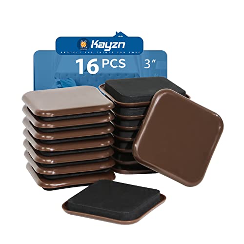 Square Furniture Sliders, 16pcs 3 inch Furniture Moving Kits Carpet Slider for Moving Heavy Furniture, Reusable Furniture Movers Sliders - Protect The Carpet Surface, Easily Move Any Items - size: 3inch 16pcs