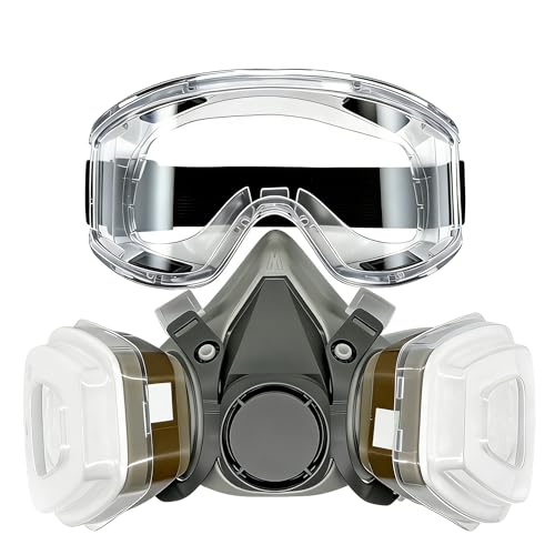 410 Paint Mask, Respirator Mask with Filters Gas Mask for Painting, Sanding, Spraying