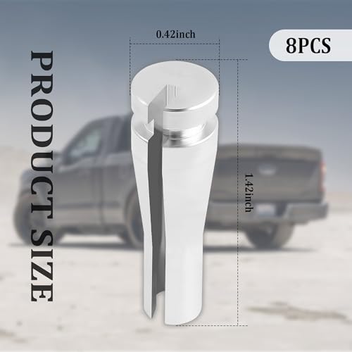IHOTDER 8PCS Car Rear Door Latch Cable Repair Kit Compatible with Ford & Mazda,Door Handle Cable Ends Replacement OEM#F2UZ15266A46A,Professional Car Accessories for Fix Broken Door Cable