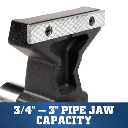 Wilton ATV All-Terrain Truck Hitch Vise, 6" Jaw Width, 5-3/4" Max Jaw Opening, 5" Throat (10010)