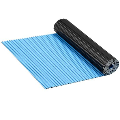 Breling 9" x 36" Swimming Pool Ladder Mat, Protective Pool Ladder Pad Step Mat with Non Slip Texture for Above Ground Swimming Steps Liners and Stairs(Vertical Striped) - size: 9" X 36", style: Vertical Striped