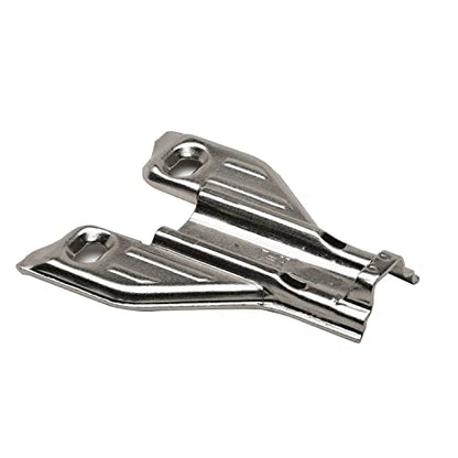 25 Pack DTC Pivot Pro Long Arm 1mm Screw on Hinge Mounting Plate, Cabinet Hinge Repair Plate for Face Frame Cabinet Application, Nickel Plated Steel with Mounting Screws, 88H10JQ
