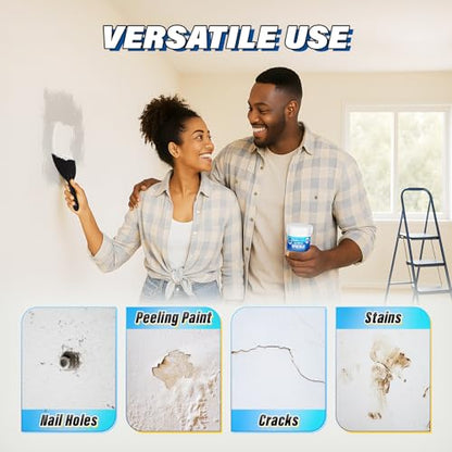DIYSELF 16 Pieces Drywall Repair Kit Spackle Wall Repair Drywall Patch Kit Wall Patch Repair Kit Quick Easy Solution for Wall Hole Repair and Drywall Hole Filler - size: 16 Pack