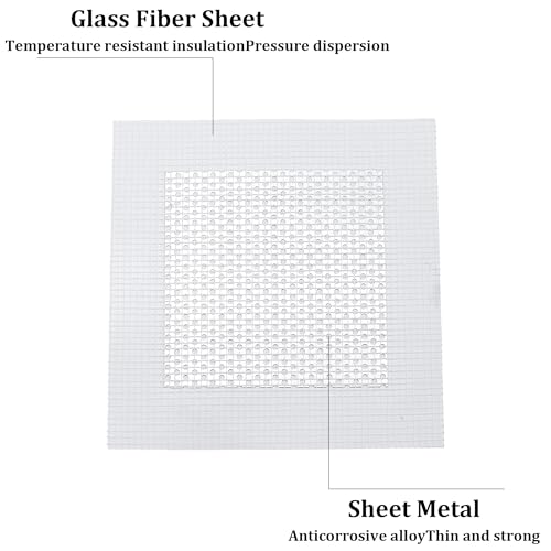 6PCS 4” Drywall Repair Kit, Aluminum Wall Patch with Galvanized Plate, Self Adhesive Fiberglass Dry Wall Hole Patches for Drywall Ceiling Sheetrock - size: 4”