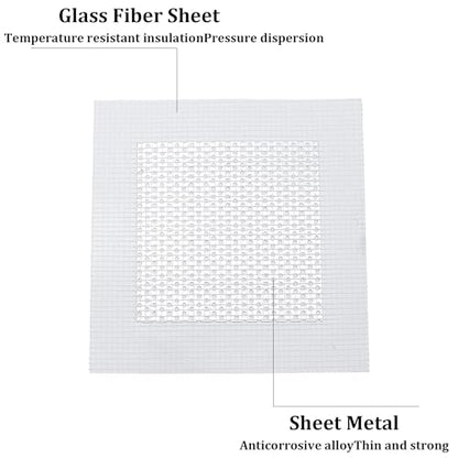 6PCS 4” Drywall Repair Kit, Aluminum Wall Patch with Galvanized Plate, Self Adhesive Fiberglass Dry Wall Hole Patches for Drywall Ceiling Sheetrock - size: 4”