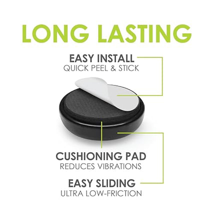Slipstick GorillaGlides Kitchen Appliance Sliders (16 x 1” Round Glides) Self Adhesive Countertop Appliance Sliders Provide Easy Sliding and Saves Space on Counters - size: 1 Inch Appliance Sliders - 16 Pack