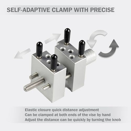 Precision Mini Vise for Hobbies & Crafts - Multi-Function Tabletop Bench Clamp for Model Building, Painting, Soldering, and Jewelry Making - Small Parts Holding Tool - style: Advanced Version