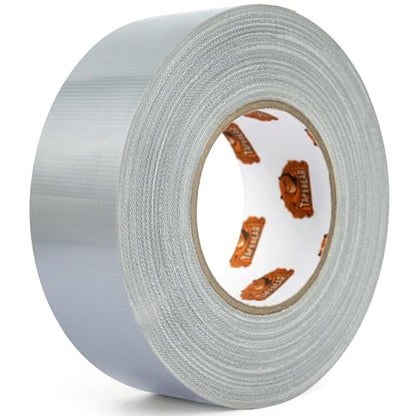 TAPEBEAR 16.5mil Thick Silver Duct Tape Heavy Duty 1.88" x 105FT, Strong Tough Utility Ducting Tape Waterproof, No Residue, Flexible, Hand Tear Binding Tape for Bundle, Patch, Protect & Repair - color: Silver