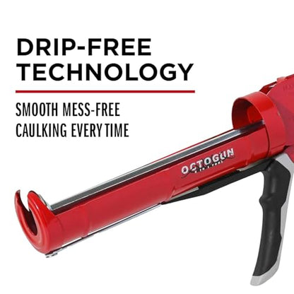 Octogun 930-GTD Caulk Gun by Newborn and Octogun Caulking Tool Kit - style: Gun + Caulk Kit