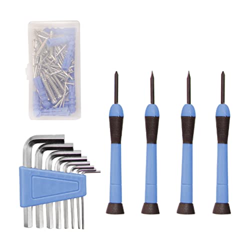 CARTMAN Home Tool Set Kit, Basic Household Hand Tools with Storage Case Light Blue - color: Light Blue